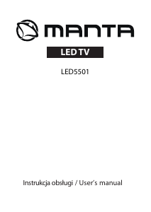 Handleiding Manta LED5501 LED televisie