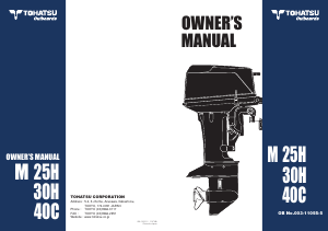 Handleiding Tohatsu M25H Buitenboordmotor