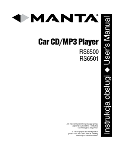 Instrukcja Manta RS6501 Radio samochodowe