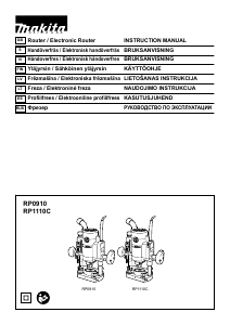 Руководство Makita RP1110CJ Погружной фрезер