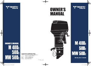 Handleiding Tohatsu M40D2 Buitenboordmotor