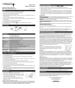 Handleiding Lumiscope L2214 Thermometer