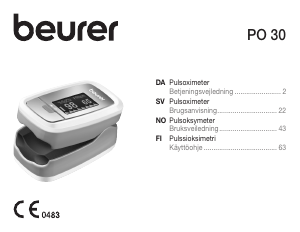 Bruksanvisning Beurer PO 30 Pulsoximeter