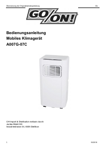 Handleiding Go On! A007G-07C Airconditioner