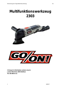 Bedienungsanleitung Go On! 2303 Multifunktionswerkzeug