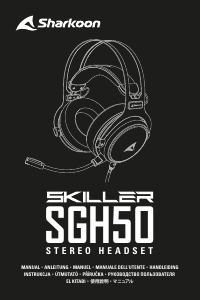 Manual Sharkoon Skiller SGH50 Auscultador com microfone