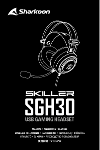 Manual Sharkoon Skiller SGH30 Auscultador com microfone