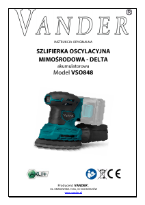 Instrukcja Vander VSO848 Szlifierka delta