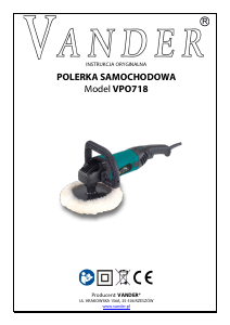 Instrukcja Vander VPO718 Polerka