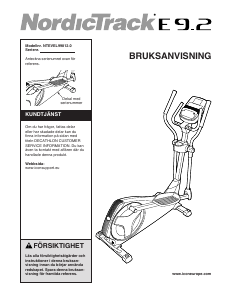 Bruksanvisning NordicTrack E9.2 Crosstrainer