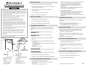 Handleiding Barska AX11650 Kluis