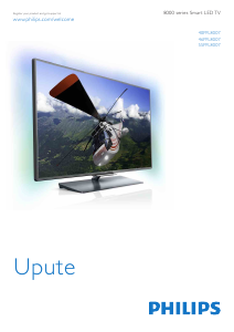 Priručnik Philips 55PFL8007K LED televizor