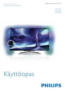 Käyttöohje Philips 55PFL8008 LED-televisio
