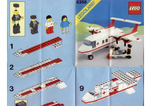 Handleiding Lego set 6356 Town Reddingsvliegtuig