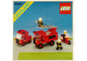 Manual de uso Lego set 6366 Town Camión de bomberos