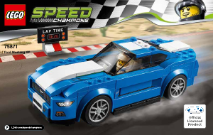 Manuale Lego set 75871 Speed Champions Ford Mustang GT