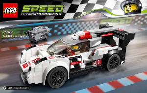 Manual Lego set 75872 Speed Champions Audi R18 E-Tron Quattro