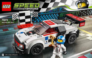 Brugsanvisning Lego set 75873 Speed Champions Audi R8 LMS Ultra