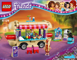 Käyttöohje Lego set 41129 Friends Huvipuiston nakkisämpyläauto
