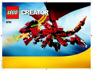 Mode d’emploi Lego set 6751 Creator Le dragon