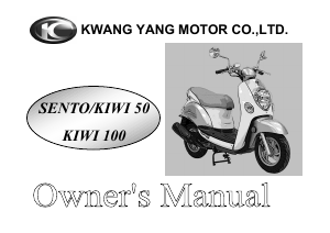 Handleiding Kymco Kiwi 50 Scooter