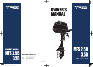 Manual Tohatsu MFS2.5B Outboard Motor
