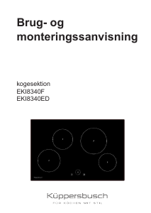 Brugsanvisning Küppersbusch EKI 8340 F Kogesektion
