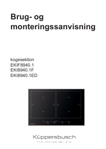 Brugsanvisning Küppersbusch EKI 8940.1ED Kogesektion