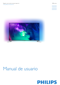 Manual de uso Philips 55PUS9109 Televisor de LED