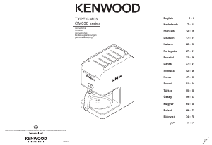 Kullanım kılavuzu Kenwood CM030 kMix Kahve makinesi