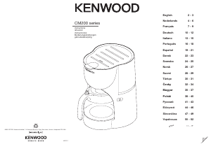 Kullanım kılavuzu Kenwood CM204 Kahve makinesi