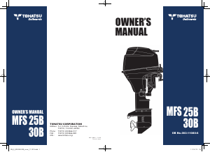 Manual Tohatsu MFS25B Outboard Motor