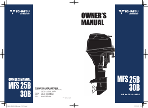 Handleiding Tohatsu MFS25B Buitenboordmotor