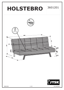 Instrukcja JYSK Price Star Łóżko leżanka