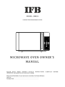 Bruksanvisning IFB 20BC4 Mikrovågsugn