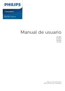 Manual de uso Philips 70PUS8506 Televisor de LED