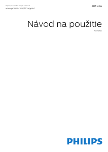 Návod Philips 75PUS8505 LED televízor
