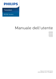 Manuale Philips 75PUS8536 LED televisore