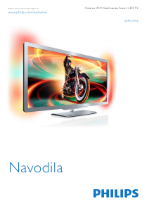 Priročnik Philips Cinema 21/9 50PFL7956H LED-televizor