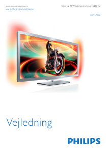 Brugsanvisning Philips Cinema 21/9 50PFL7956H LED TV