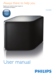 Manual Philips AW3000 Speaker