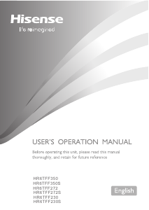 Handleiding Hisense HR6TFF350 Koel-vries combinatie