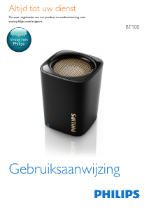 Handleiding Philips BT100B Luidspreker