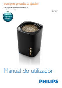 Manual Philips BT100B Altifalante