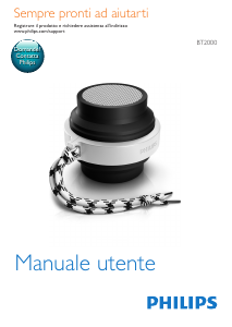 Manuale Philips BT2000 Altoparlante
