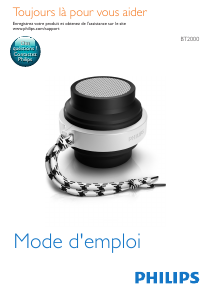 Mode d’emploi Philips BT2000 Haut-parleur