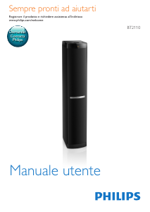 Manuale Philips BT2110 Altoparlante