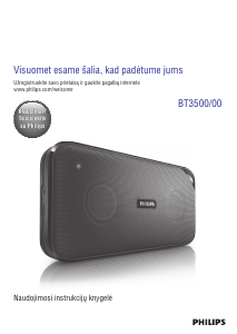 Vadovas Philips BT3500B Garsiakalbis