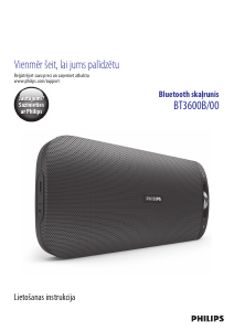 Rokasgrāmata Philips BT3600A Skaļrunis