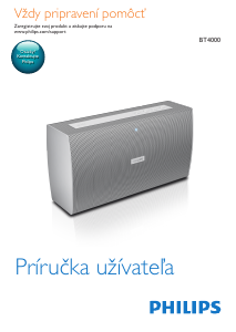 Návod Philips BT4000B Reproduktor